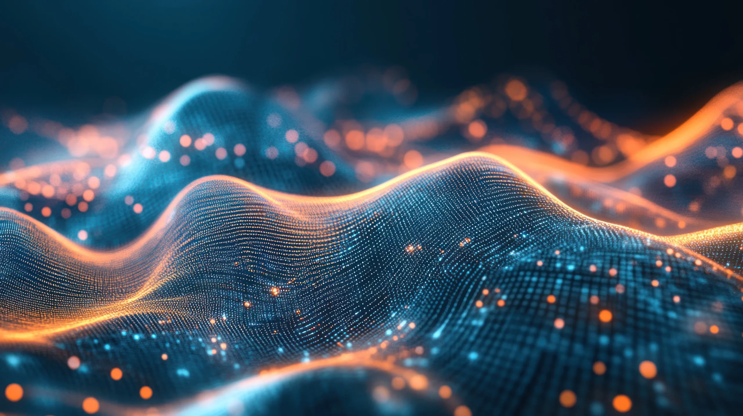 amorphous digital wave pattern